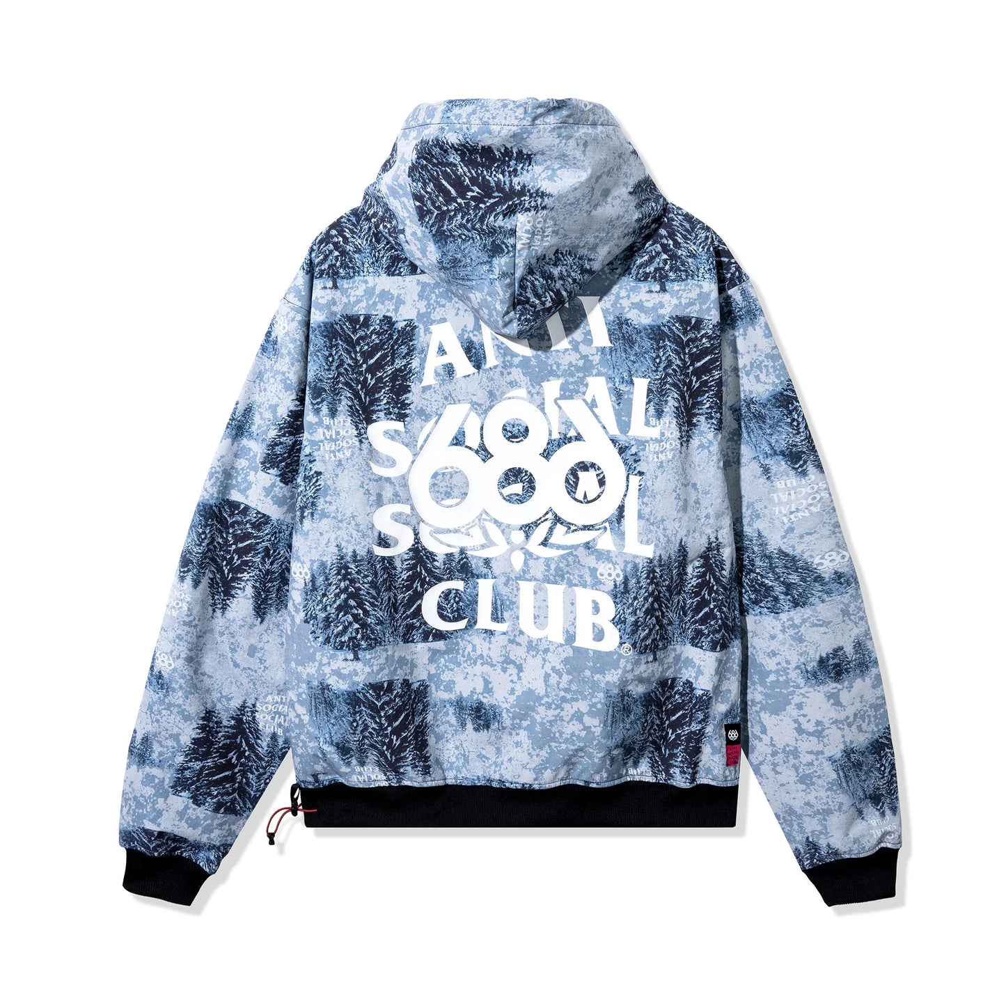 Anti Social Social Club x 686 Waterproof Team Hoodie- 'Multicolor'