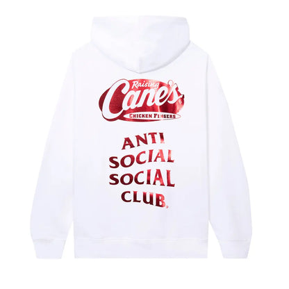 Anti Social Social Club x Raising Canes Shimmer Stack Hoodie 'White'