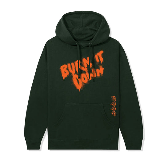 Anti Social Social Club Burn It Down Hoodie 'Green'